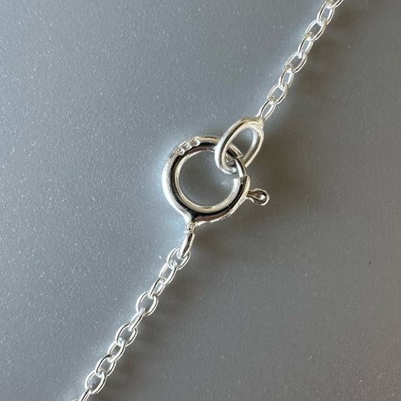 Sterling Silver Cancer Zodiac Sign Birth Necklace - Picture 7 of 10